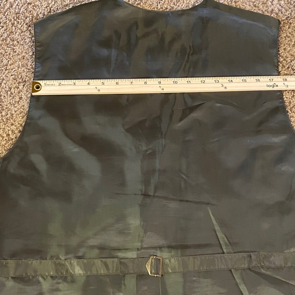 Vintage Size XL John Ashford Men's Charcoal Suede Vest - Picture 11 of 11